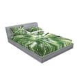 thumbnail image 2 of Ambesonne Green Fitted Sheet & Pillow Sham Set, Tropic Rain Forest and Sky, Queen, Green, 2 of 2