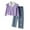 Purple, variant on Toddler Girl Outfits Set Pants Set Embroidery Comfort Preppy Style Long Sleeve Vacation Clothes Sets Clothing Suits