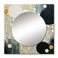 thumbnail image 2 of Designart "Medley in Monochrome III" Abstract Collages Square Mirror For Wall Decor - Large Black Square Printed Wall Mirror Art - Square Transitional Mirror - Wall Mounted Square Large Mirror, 2 of 5