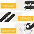 thumbnail image 3 of 4 Pcs Sectional Couch Connector, Heavy Duty Couch Snap Alligator Sofa Connector Sofa Interlocking Connector Furniture Joint Snap With Mounting Screws, 3 of 5