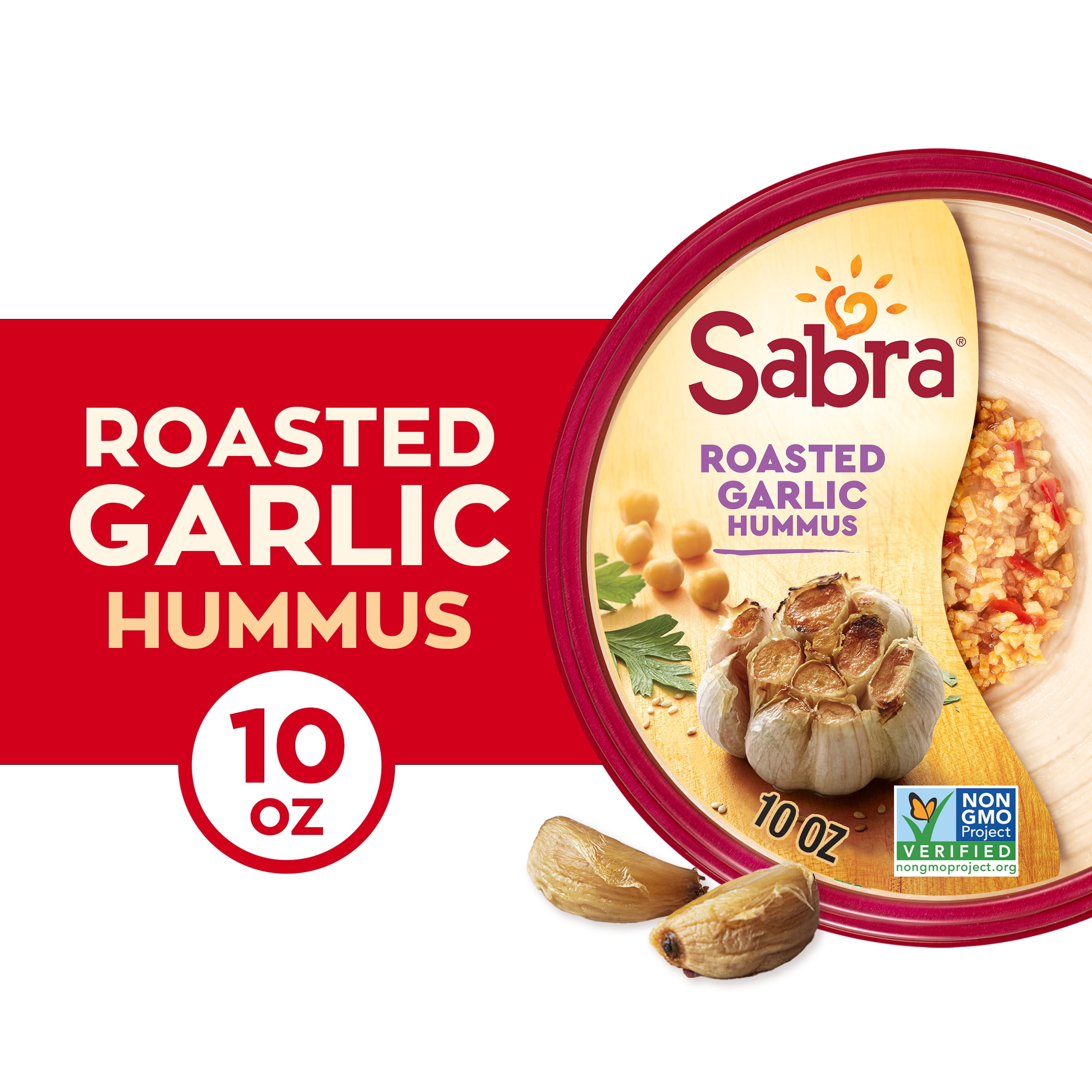 Sabra Roasted Garlic Hummus, 10 oz Tub