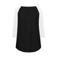 thumbnail image 5 of LODIENY Plus Size (S-5XL) Casual Slim Fit T-Shirts for Men Henley Button Down Shirt Raglan 3/4 Sleeve Color Block Jersey Baseball Tops Black XXXXL, 5 of 5