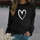 thumbnail image 2 of Moda mujer suelta cuello redondo casual manga larga impresa señoras sudadera tops Pompotops  gfhjh18207, 2 of 4