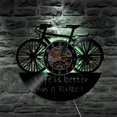 thumbnail image 2 of Music Vinyl Record Wall Clock -Bicycle Retro LED Light Wall Clock -Vinyl Clock -Living Room Wall Decor - Unique Gifts for Music Lover, 2 of 5