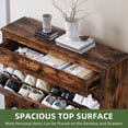 thumbnail image 3 of Uforic Shoe Cabinet with 2 Flip Drawers, Hidden Shoe Storage Rack Organizer, Brown, 3 of 8