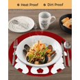 thumbnail image 3 of 15 Inch Round Placemats Set of 4, Easter Bunny Non Slip Heat Insulation PP Table Mats, Cute Rabbit Family Vintage Red Abstract Washable Place Mats for Kitchen Dining Party Table Decor, 3 of 7