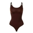 thumbnail image 3 of BYHONG Seamless Body Bodysuit for Women Plus Size Lift Thong Adjustable Strap Womens Corset Brown Corset Tops for Women L, 3 of 3