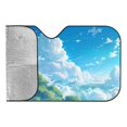 thumbnail image 6 of Awypu Windscreen Sun Visor Blue Sky with Cloud Ghibli Style 51.18*27.59 in/55.12*29.92 in 55.12*29.92 in, 6 of 7