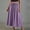 a_Purple, variant on Womens Long Maxi Skirts Elastic Waist Summer Cotton Linen for Ladies