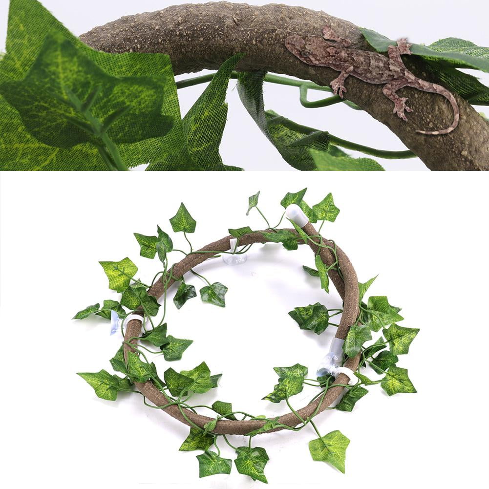 Mgaxyff Reptile Climbing Branch Flexible Jungle 3.28ft Rattan 1Pc Vine