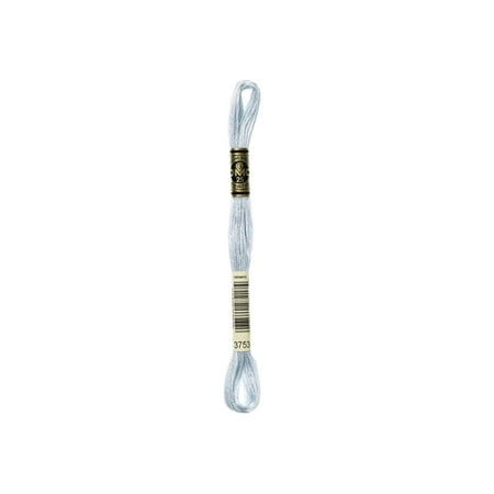 UPC: 0077540272174 | DOLLFUS-MIEG & Compagnie 8.7 yd Cotton 6 Strand Embroidery Floss 3753 Very Light Antique Blue