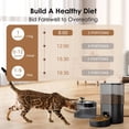 thumbnail image 4 of Areker Automatic Cat Feeder with Water Dispenser, 2-in-1 Cat Food Dispenser with Feeding Schedule & Voice Recorder, Dual Power Supply, 4 of 7