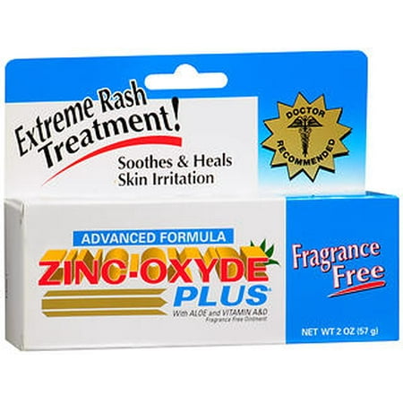 Plus Zinc-Oxyde Advanced Formula with Aloe and Vitamin A&D Fragrance Free Ointment, 2 oz