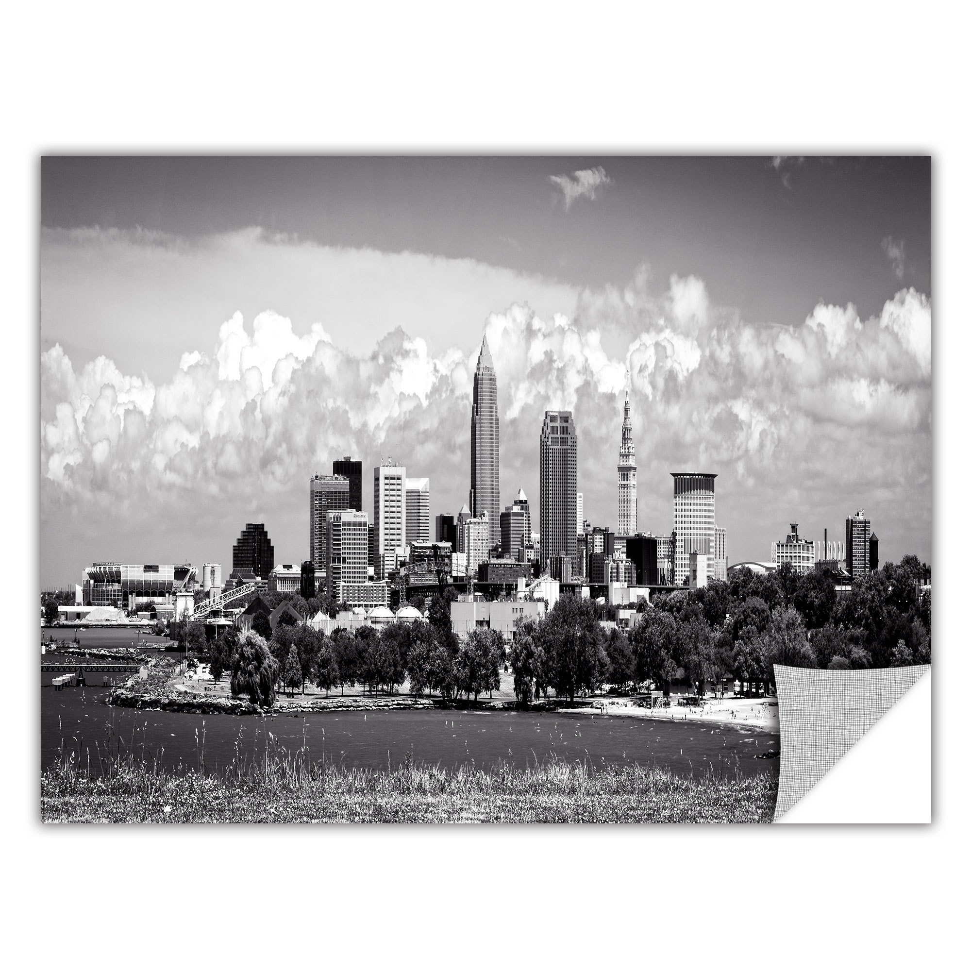 ArtWall Cody York "Cleveland Panorama 1" ArtAppealz Removable Wall Art