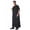 01 Black, variant on Men's Shirts Kaftan Thobe for Men Big And Tall Muslim Robe Mens Short Sleeve Caftan