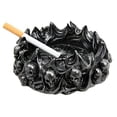 thumbnail image 3 of Atlantic Collectibles Arch Devil Skull Face Fire Hell Bone Spiral Cigaretter Ashtray Resin Figurine, 3 of 4