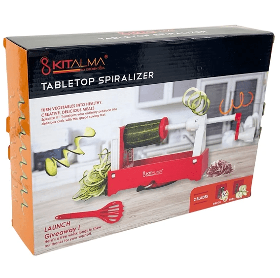 ZTECH Foldable 5-Blade Spiralizer Set for Easy and Space-Saving