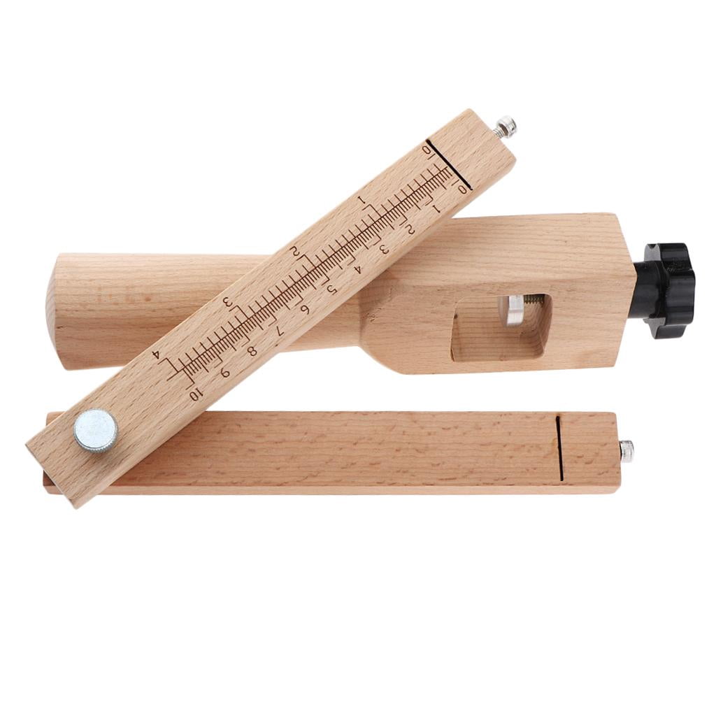 S SERENABLE Leather Cutting Tools Wooden Strip And Leather Strap Belt Cutter, DIY Leather Working Supplies, Adjustable with