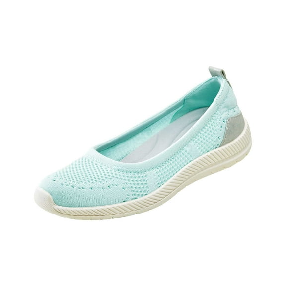 Easy Spirit Glitz Walking Shoes Blue Knit 6