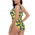 thumbnail image 4 of Gaeub Lemon Women's One Shoulder Ruffle Tummy Control Swimwear for Swimming Surfing Beach Party - X-Large, 4 of 8