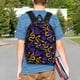 thumbnail image 4 of Easygdp Golden Snake And Purple Rose Mochila Ligera de 15 Pulgadas para Estudiantes, Mochila Cómoda para la Escuela y Viajes, Correas Ajustables, 4 of 6