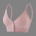 thumbnail image 2 of Kilaqueen Women's Seamless Front-Closure Nursing Bra, Wireless Maternity Bra with Removable Pads & Waffle Knit Texture, 2 of 8