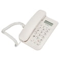 thumbnail image 3 of Teléfono fijo con cable KX T076 para casa o oficina (línea telefónica del Reino Unido con colores aleatorios) (blanco), 3 of 14