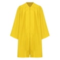 thumbnail image 3 of TiaoBug Robe de Collation des Grades Unisexe pour Enfants Ensemble Robe et Chapeau Col en V avec Badge 2025 à Franges pour Séance Photo Jaune 24, 3 of 7