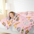 thumbnail image 4 of Feelyou Fashion Girl Party Queen Comforter Set, Western Cowgirl Boot Bedding Sets, Juntle Tiger Animal Reversible Bedding Comforter Set, Microfiber Bedroom Decor, 3 Pieces, 4 of 8