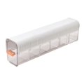 thumbnail image 1 of Injueey Caja de almacenamiento de calcetines de ropa interior colgante portátil 6 rejillas para cinturones sujetador corbatas azul Almacenamiento y organización del hogar Blanco, 1 of 1
