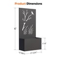thumbnail image 2 of Modern Shade 4x6 FT Metal Planter Box with Trellis Privacy Screen, Raised Garden Bed (Perch Meadow), 2 of 7