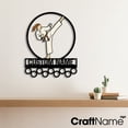 thumbnail image 2 of Craftnamesign Custom Metal Karate Medal Hanger Wall Art, Medal Display Awards Sign, Gift For Her, 2 of 4