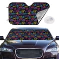 thumbnail image 2 of Balery Graffiti Art Print Car Windshield Sun Shade,Windshield Sunshade for Car Pickup Truck SUV Accessories-Small, 2 of 7