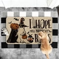 thumbnail image 7 of Sm:)e I Hope You Brought Boos Spider Web Halloween Doormat, Home Decor Low-Profile Switch Rug Door Mat Floor Mat for Indoor Outdoor 17x29 Inch, 7 of 7