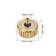 thumbnail image 2 of Uxcell 2Pack 6x7mm Watch Crown Parts, Stainless Steel Flat Head Long Stem Watch Crown 2mm ID Gold Tone, 2 of 6