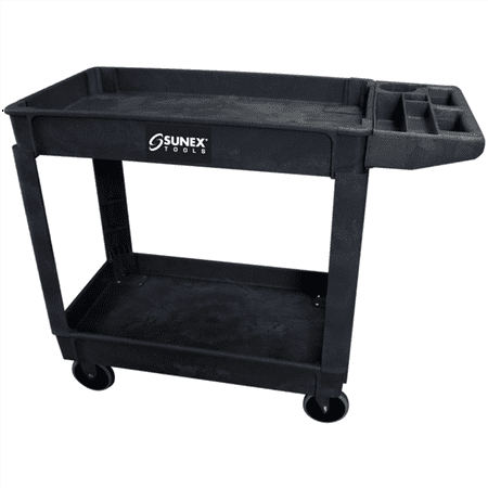 Sunex Compact Heavy Duty Utility Cart, Blac