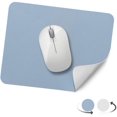 thumbnail image 1 of Small 10.6"x8.2" Dual-Sided Mouse Mat Waterproof PU Leather for Home Office, 1 of 7