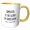 Yellow/White, variant on 3drose, Walt Whitman Quote. Simplicity Is the Glory of Expression, 11oz Mug