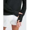 thumbnail image 5 of CRZ YOGA Women’s Cloud Jersey Pullover Hoodie Long Sleeve Lightweight Workout Top with Thumb Holes, 5 of 6