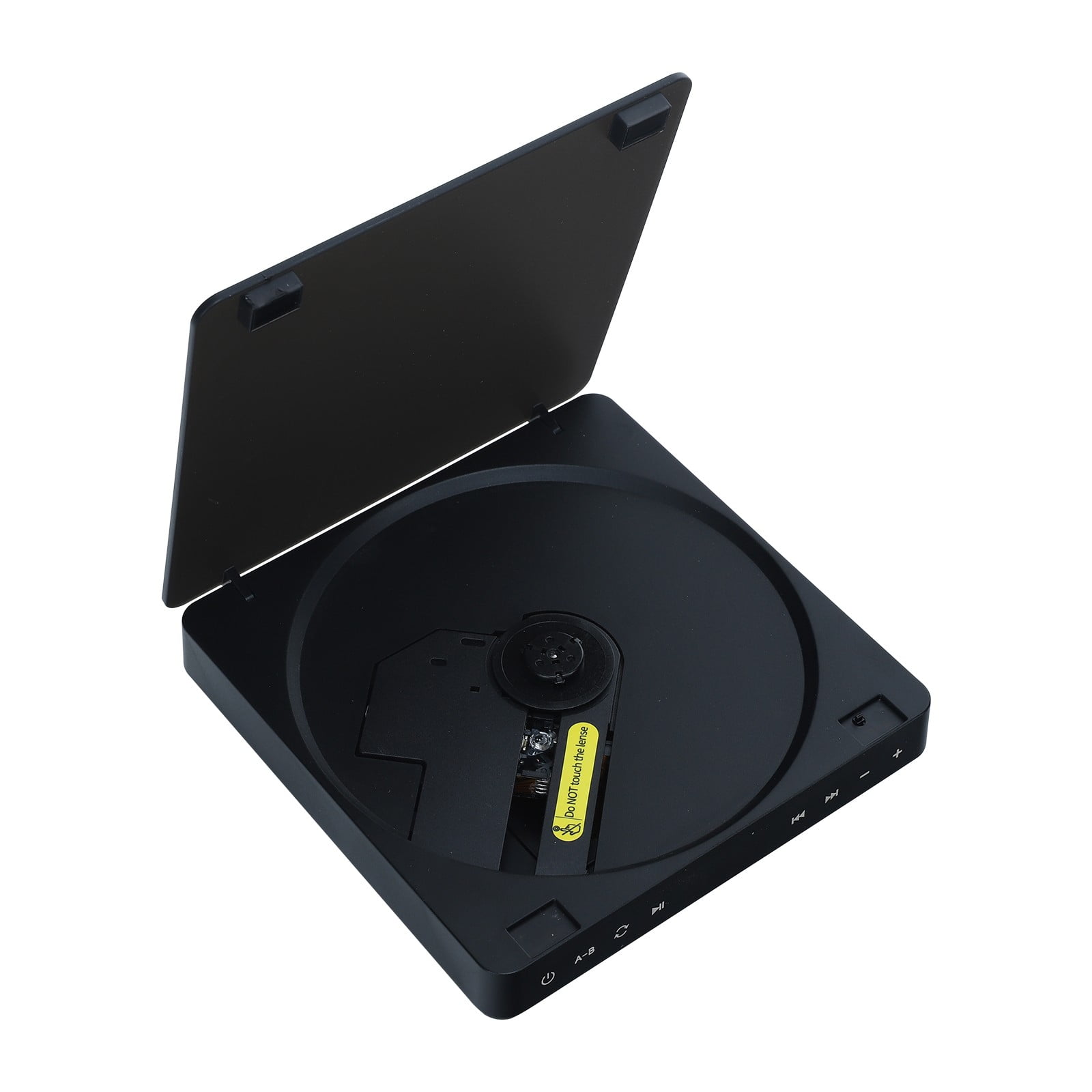 Nhthy Portable CD Player with Aux and USB Cables, Rechargeable Stereo CD Player for Home and Car, CD/MP3 Player with Built-in Battery and Headphones Black