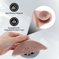 thumbnail image 3 of Uxcell 3packs Shower Drain Hair Catcher Round Drain Strainer for Shower, Pink, 3 of 5