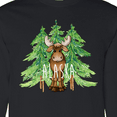 thumbnail image 4 of Inktastic Alaska Moose and Trees Long Sleeve T-Shirt, 4 of 5