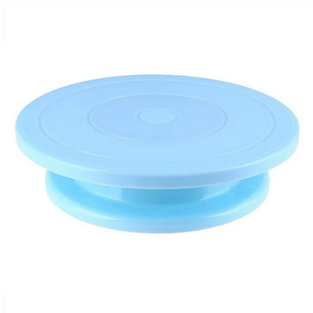 Plastic Rotating Table Round Anti-Slip Cake Decorative Plate Kitchen ...