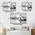 thumbnail image 4 of Designart "Sailboat Sumi Asian Painting IV" Asian Art Metal Wall Decor Set, 4 of 5