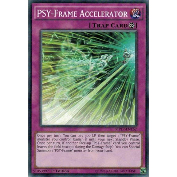 YuGiOh 2017 Mega-Tin Mega Pack Common PSY-Frame Accelerator MP17-EN162