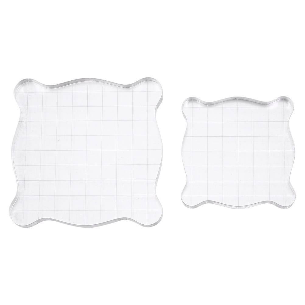 10pcs Assorted Sizes Clear Acrylic Stamp Block Set Stamp Block Scrapbooking  Crafts – the best products in the Joom Geek online store