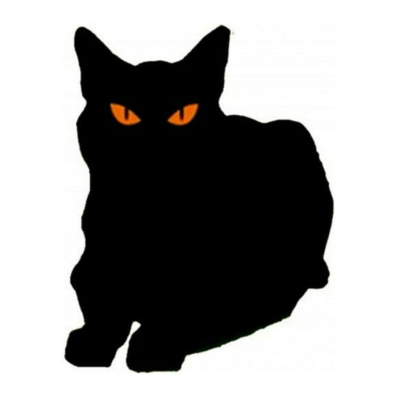 Garden Cat Scarer Halloween Decoration Black Cat Statue Cat Repellant Deterrents Silhouette Weather-Resistant Iron Yard Garden Lawn Black Metal Cat Scarer Outdoor