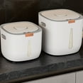 thumbnail image 2 of mmirethe Press Type Rice Storage Container Locks In Fresh Grain Storage Transparent And Visible For Easy Silky white 5kg, 2 of 6
