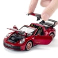 thumbnail image 2 of Modelo de coche deportivo de aleación 1:32 para niños, adornos de simulación, coche extraíble, juguetes para fanáticos, Colección, regalos de navidad carros de colección renault, 2 of 4