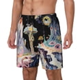 thumbnail image 1 of Fotbe Cute Mushroom Landscape Traje de Baño para Hombre – Shorts de Natación de Secado Rápido con Forro y Bolsillos-Small, 1 of 6